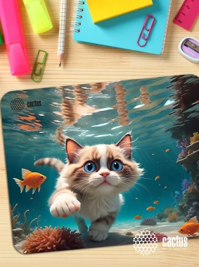 Коврик для мыши Cactus Fish Cat