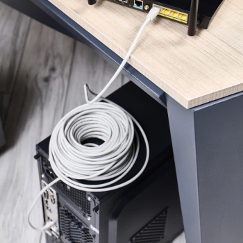 Патч-корд Rexant 18-1012 UTP RJ-45 вил.-вилка RJ-45 кат.5E 25м серый ПВХ