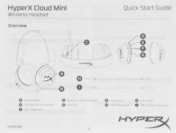Наушники с микрофоном HyperX Cloud Mini