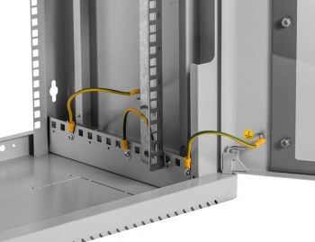 Шкаф коммутационный ЦМО (ШРН-9.500) настенный 9U 599x529мм пер.дв.стекл 200кг серый 470мм 16кг 180град. 479мм IP20 металл
