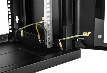 Шкаф коммутационный ЦМО (ШРН-9.500-9005) настенный 9U 600x529мм пер.дв.стекл 200кг черный 470мм 14кг 180град. 346мм IP20 металл