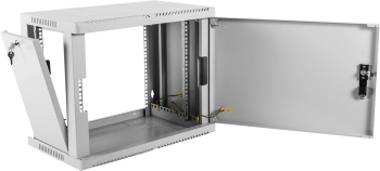 Шкаф коммутационный ЦМО (ШРН-9.500.1) настенный 9U 600x529мм пер.дв.металл 200кг серый 470мм 20.9кг 180град. 479мм IP20 металл