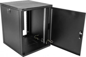Шкаф коммутационный ЦМО (ШРН-9.650.1-9005) настенный 9U 600x658мм пер.дв.металл 200кг черный 600мм 22кг 180град. 479мм IP20 металл