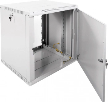 Шкаф коммутационный ЦМО (ШРН-12.500.1) настенный 12U 600x529мм пер.дв.стал.лист 200кг серый 470мм 18кг 180град. 612мм металл