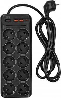 Сетевой фильтр Powercom SP-10 USB2A1СB 1.8м