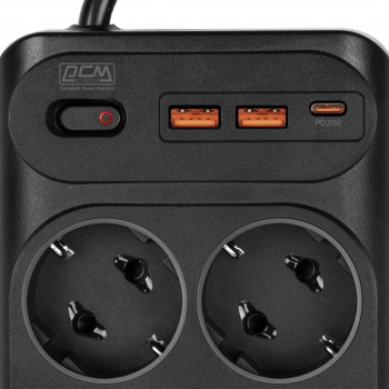 Сетевой фильтр Powercom SP-10 USB2A1СB 1.8м