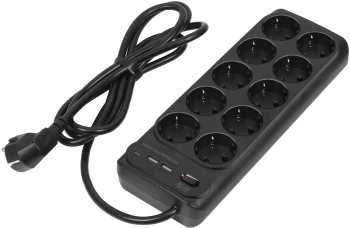 Сетевой фильтр Powercom SP-10 USB2A1СB 1.8м