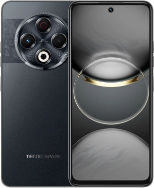 Смартфон Tecno Spark 30 128Gb 8Gb черный моноблок 3G 4G 2Sim 6.78