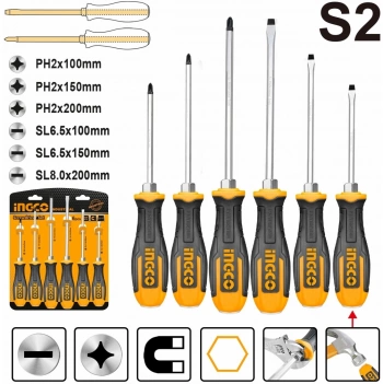 Набор отверток Ingco Industrial  HSGT680608
