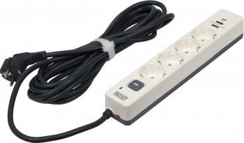 Сетевой фильтр Powercom SP-01 USB2A1CW 3,0М