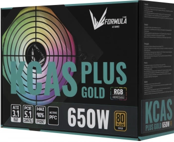 Блок питания Formula ATX 650W AC KCAS PLUS GOLD 650W RGB