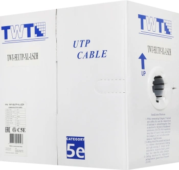 Кабель информационный Lanmaster TWT-5EUTP-XL-LSZH кат.5E UTP 4 пары 24AWG LSZH внутренний 305м белый