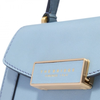 Сумка женская The Bridge Ginevra 04340501/2T голубая натур.кожа