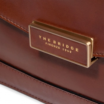 Сумка женская The Bridge Ginevra 04342501/14 коричневая натур.кожа