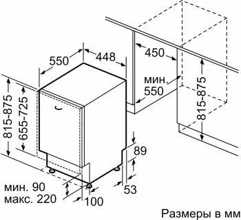 Посудомоечная машина встраив. Bosch SPV4HMX65Q