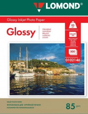 Фотобумага Lomond 0102146 A4/85г/м2/500л./белый глянцевое для струйной печати
