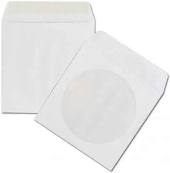 Конверт Silwerhof Eco 201070 CD 125x125мм с окном белый клеевой слой 80г/м2 (pack:1000pcs)