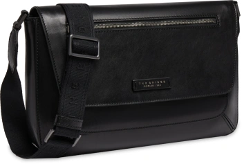 Сумка-мессенджер мужская The Bridge Giulio 05262501/7R черная натур.кожа