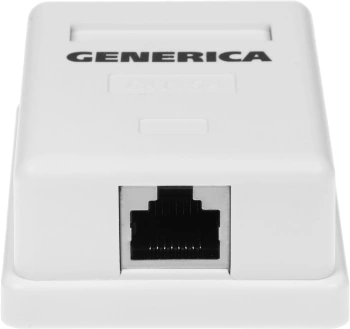 Розетка ITK CS2-1C5EF-12-G настенная 49.2x62.5x25.2мм крышка RJ45 пластик белый (упак.:1шт)