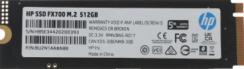 Накопитель SSD HP PCIe 4.0 x4 512GB 8U2N1AA#ABB FX700