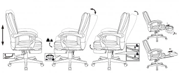 Кресло руководителя Бюрократ  CH-868N-BF