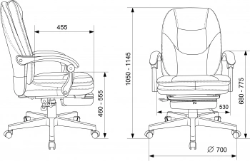 Кресло руководителя Бюрократ  CH-868N-BF