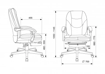 Кресло руководителя Бюрократ  CH-868N-BF