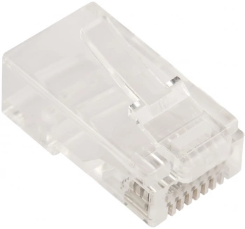 Коннектор Lanmaster (LAN-EZ45-8P8C/U6-100) UTP кат.6 RJ45 прозрачный (упак.:100шт)