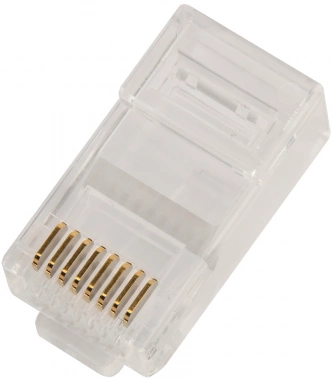 Коннектор Lanmaster (LAN-EZ45-8P8C/U6-100) UTP кат.6 RJ45 прозрачный (упак.:100шт)