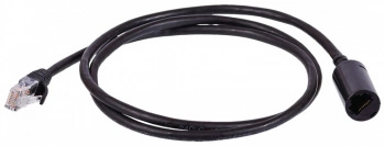Патч-корд Lanmaster LAN-PCEXT/U5E-5.0-BK UTP RJ-45 мод.-вилка RJ-45 кат.5E 5м черный LSZH