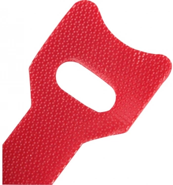 Хомут-липучка Lanmaster LAN-VCM125-RD 125x12мм (упак:20шт) нейлон/полиэтилен внутри помещений красный