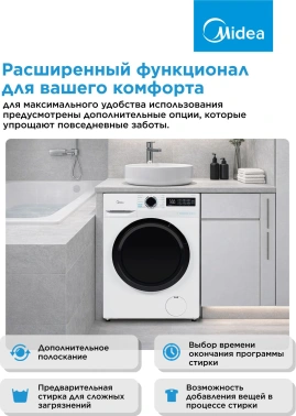 Стиральная машина Midea MF01712BS40/W