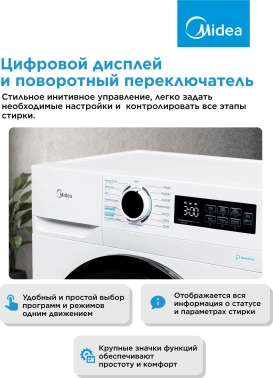 Стиральная машина Midea MF01712US40/W