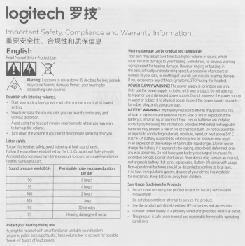 Наушники с микрофоном Logitech H390