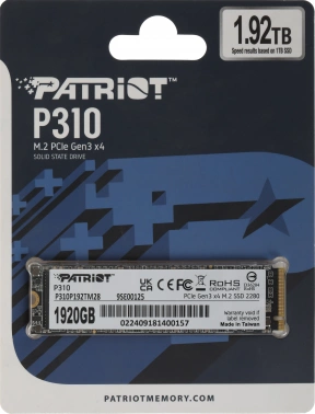 Накопитель SSD Patriot PCIe 3.0 x4 1920GB P310P192TM28