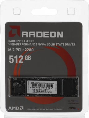 Накопитель SSD AMD PCIe 3.0 x4 512GB R3MP30512G8