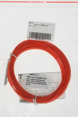 Патч-корд Lanmaster TWT-LC-LC/OM2-5.0 1x50/125 OM2 LC-LC 5м ПВХ желтый