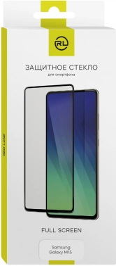Защитное стекло для экрана Redline черный для Samsung Galaxy M15 2.5D 1шт. (УТ000040404)