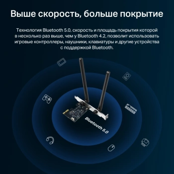 Сетевой адаптер Wi-Fi + Bluetooth Mercusys MA30E