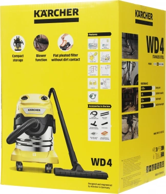 Строительный пылесос Karcher WD 4 S V-20/5/22