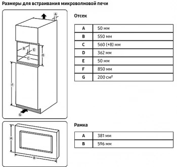 Микроволновая печь Samsung MS23A7013AT/BW
