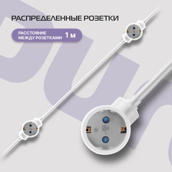 Сетевой удлинитель Buro BU-PDS5.5/W