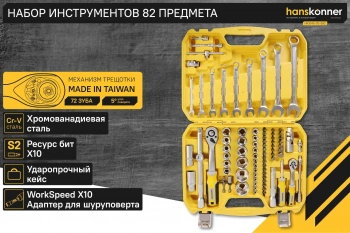 Набор инструментов Hanskonner HK1045-20-S82