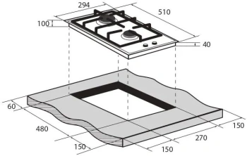 Газовая варочная поверхность Zugel ZGH292W