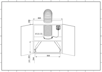 Вытяжка встраиваемая Zugel ZHI522B