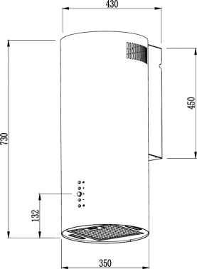 Вытяжка каминная Weissgauff Gracia 70 WH