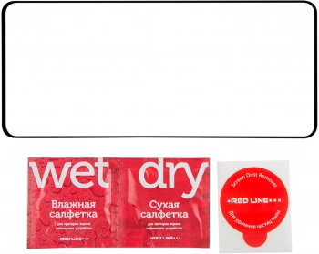 Защитное стекло для экрана Redline черный для Oppo A60 2.5D 1шт. (УТ000040525)