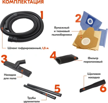 Строительный пылесос Ресанта ПС-1400-15