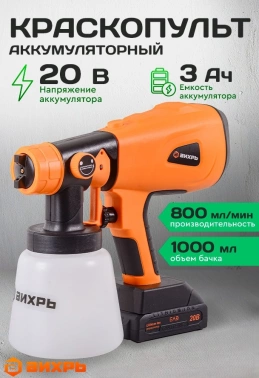 Краскопульт Вихрь АКП-20Li