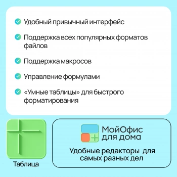 Ключ активации МойОфис для дома 3 устройства на 1 год (KL1305RDCFS)